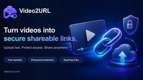 Video2URL - tool for Productivity & Management